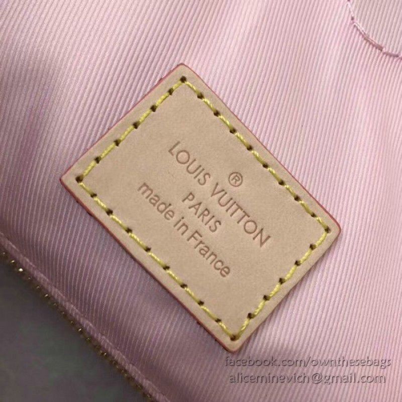 Graceful MM Damier Azur Canvas Rose Ballerine N42233