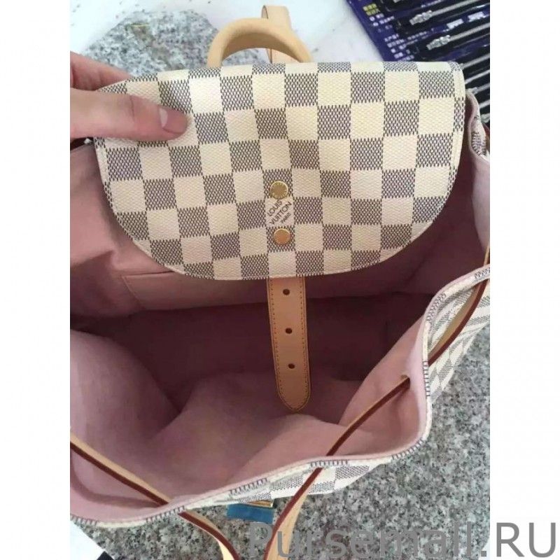 Sperone Backpack Bag Damier Azur Canvas N41578