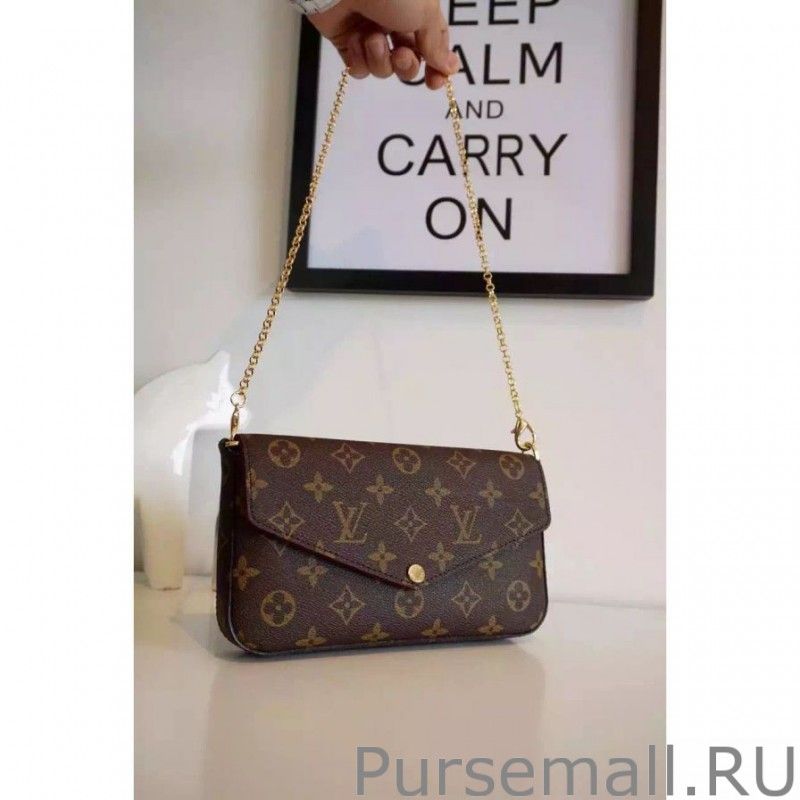 Felicie Chain Wallet Monogram M61276