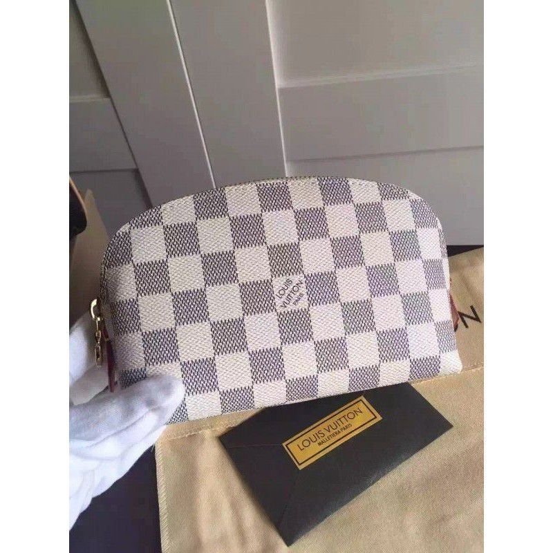 Cosmetic Pouch Damier Azur N60024
