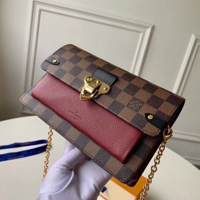 Vavin Chain Wallet Damier Ebene N60222