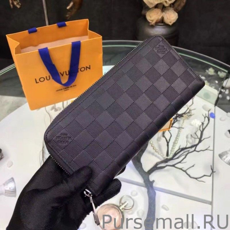 Zippy Wallet Vertical Damier Infini N63548