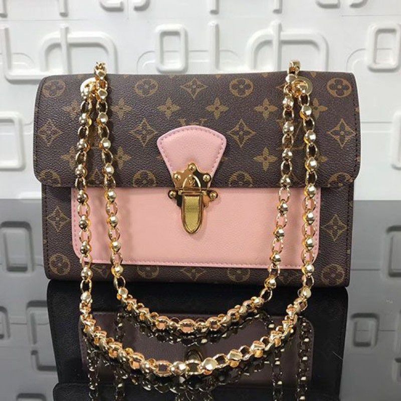 Victoire Bag Monogram Canvas M43475 Pink