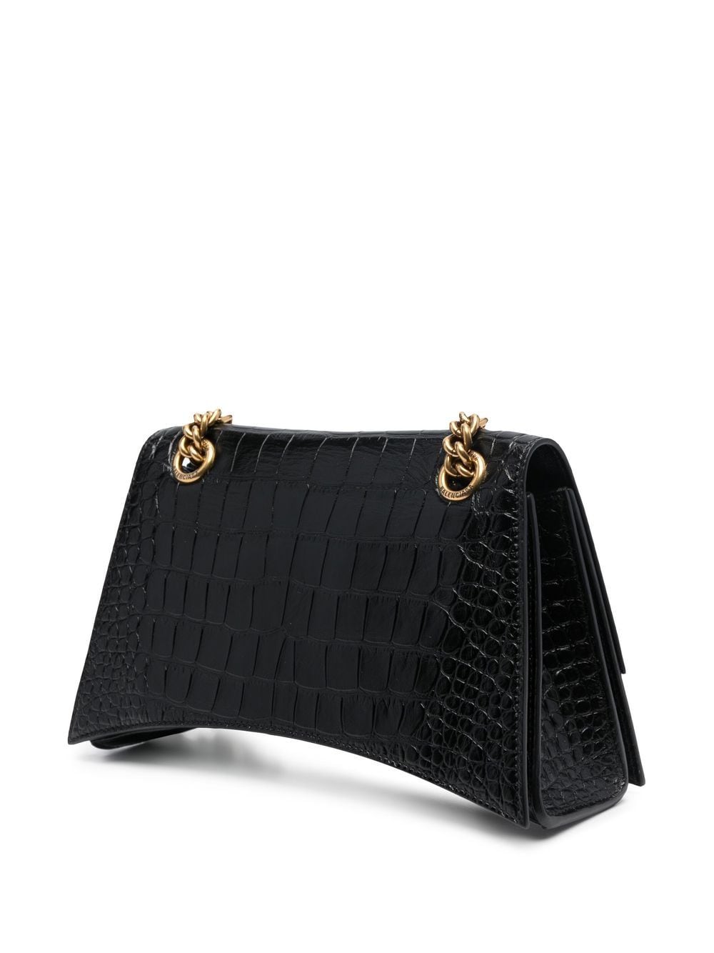 Ba*len*cia*ga crush small leather shoulder bag