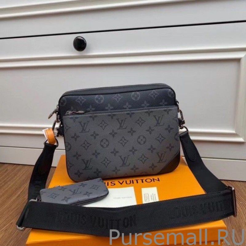 Trio Messenger Bag Monogram Eclipse Canvas m69443