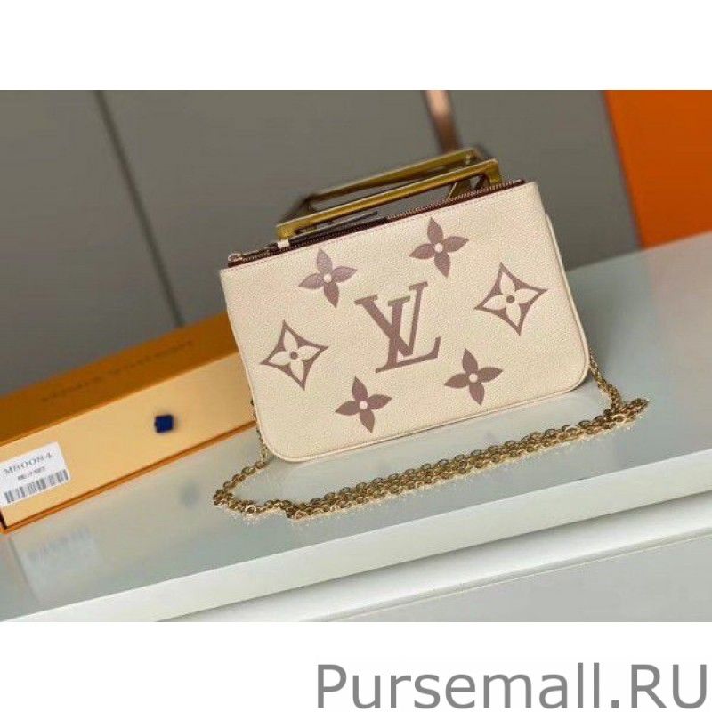 Pochette Double Zip Monogram Empreinte M80084