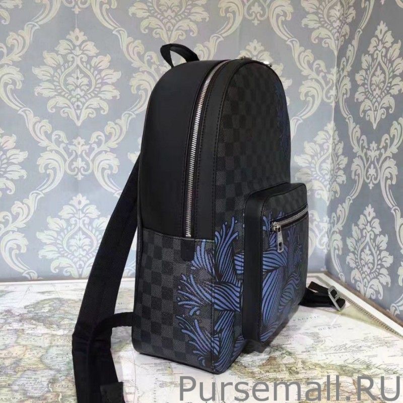 Josh Backpack Damier Graphite Rope N41712