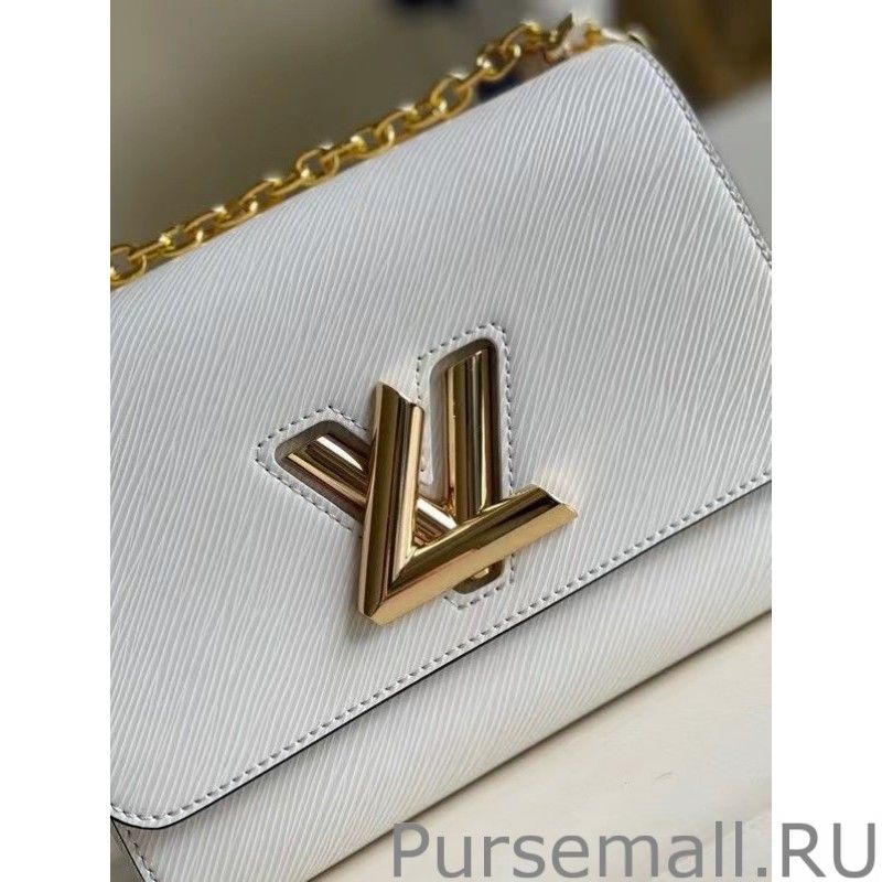 Twist MM Bag In White Epi Leather M55513