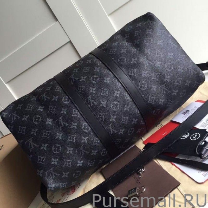 Keepall 45 Bandouliere Monogram Eclipse M40569