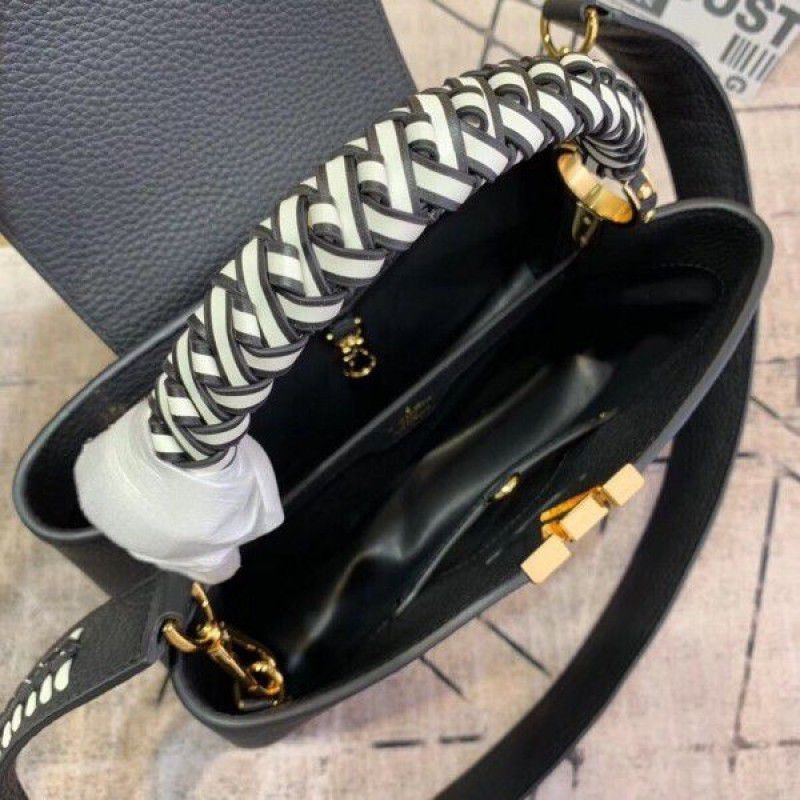 Capucines PM Bag With Braided Handle M55083 Black