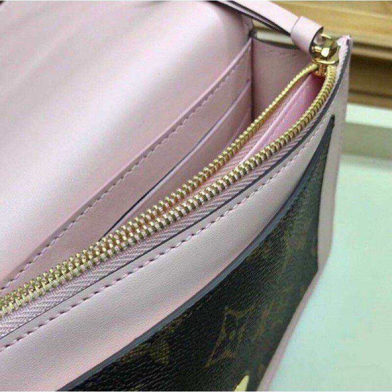 Flore Chain Wallet Monogram Canvas M67405 Pink