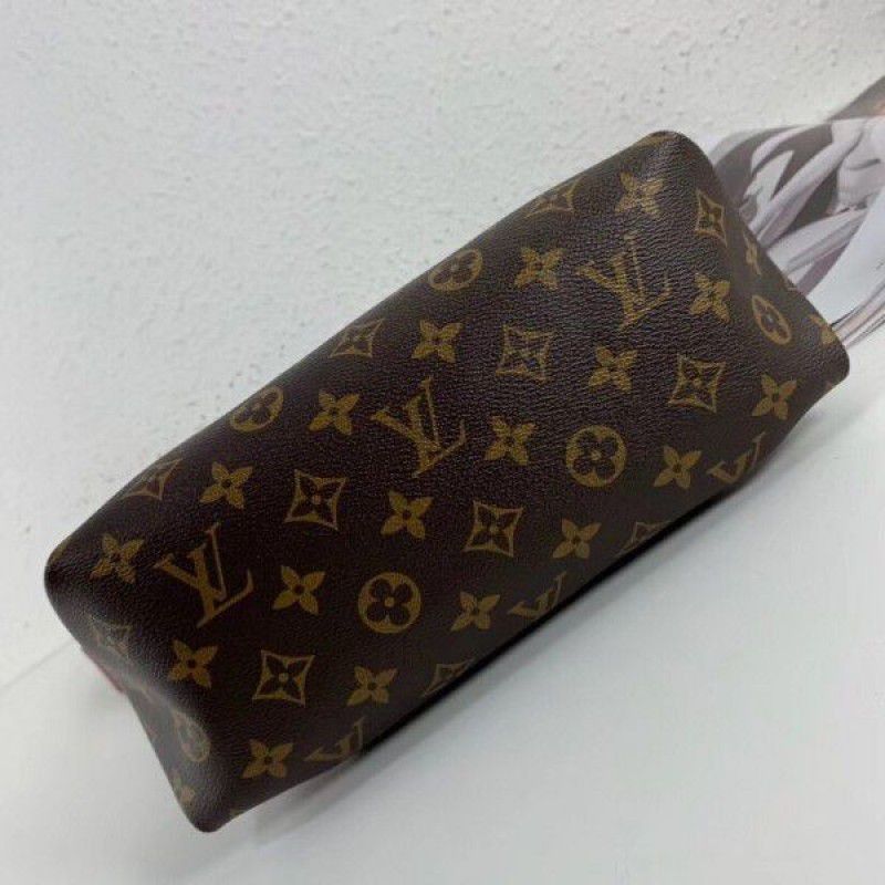 Flower Zipped Tote BB Monogram Canvas M44350 Red