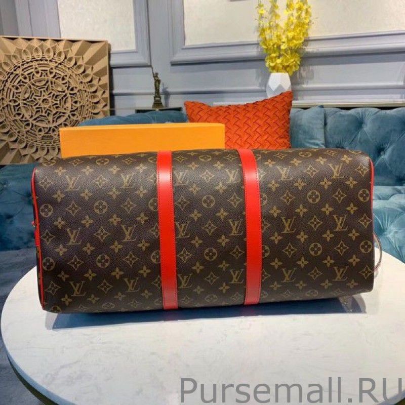 Keepall Bandouliere 50 Monogram Red M44740