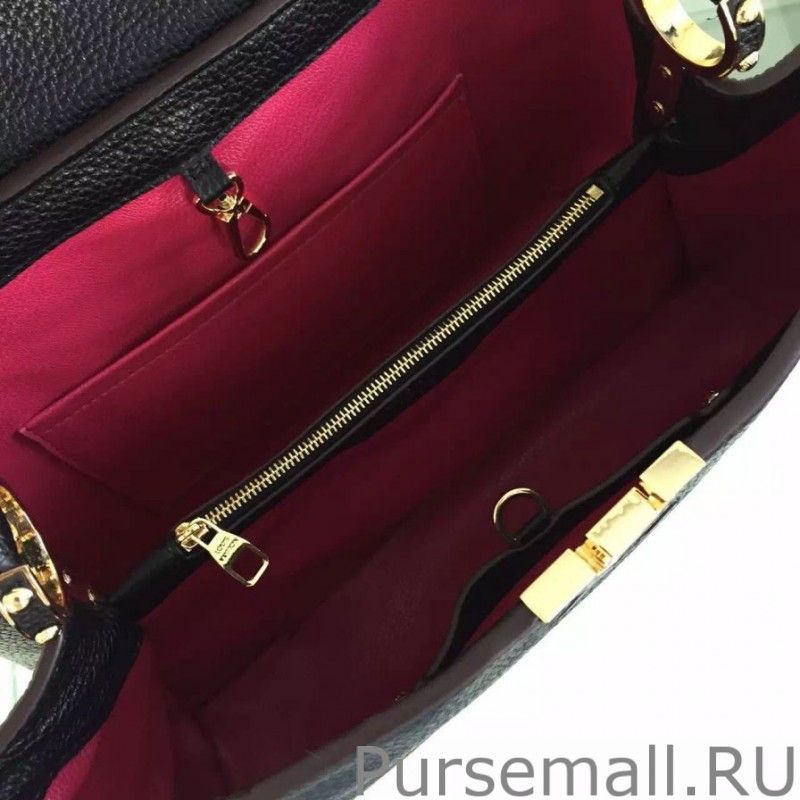 Noir Capucines MM M48864