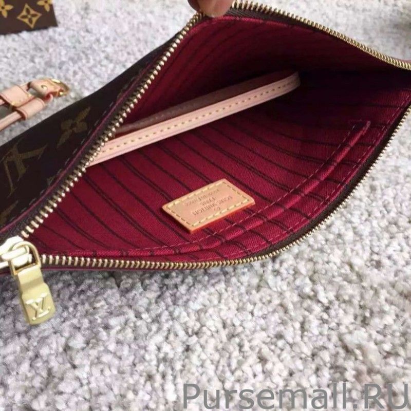 Neverfull MM Monogram Canvas M40996 Fuchsia