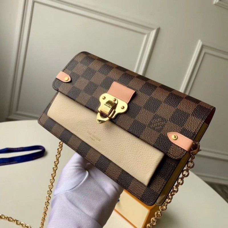 Vavin Chain Wallet Damier Ebene N60237