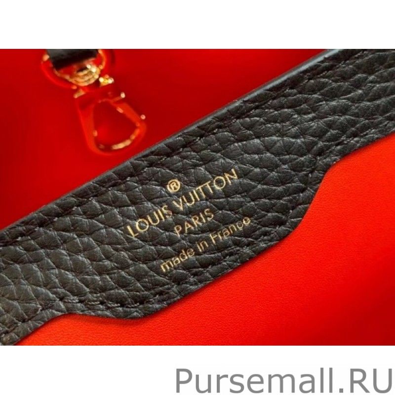 Capucines MM Bag In Black Leather M59020