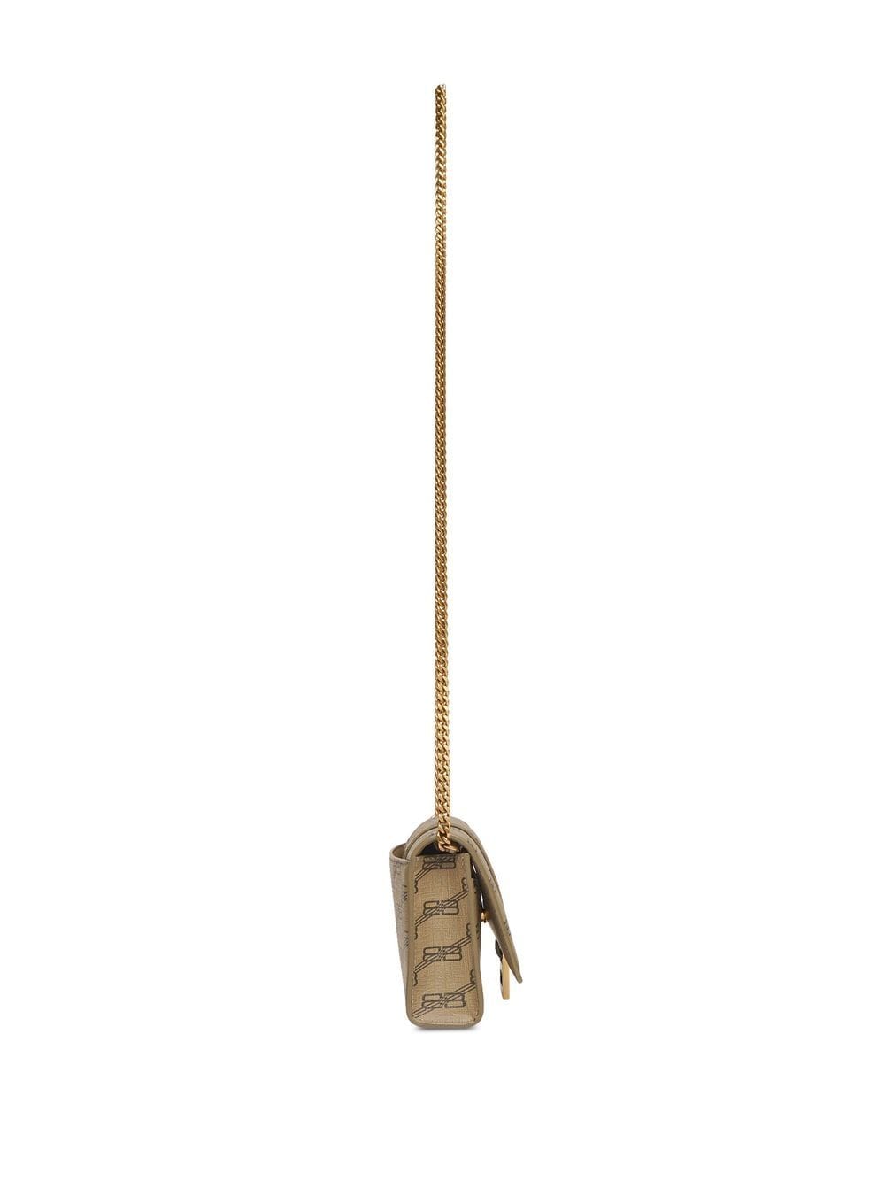 Ba*len*cia*ga hourglass bb-monogram wallet with chain
