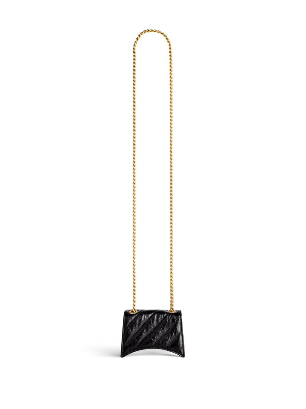 Ba*len*cia*ga crush log-plaque crossbody bag