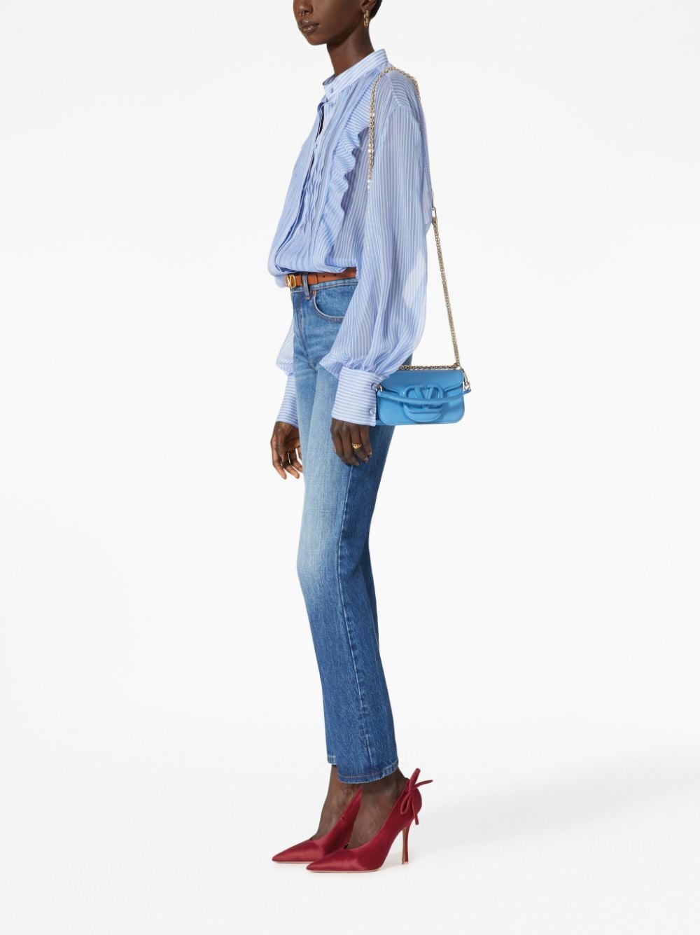 Valentino Garavani Locò leather shoulder bag