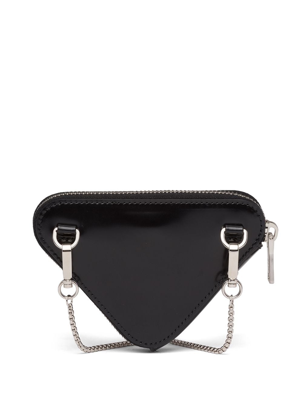 Pra*a brushed-leather minipouch