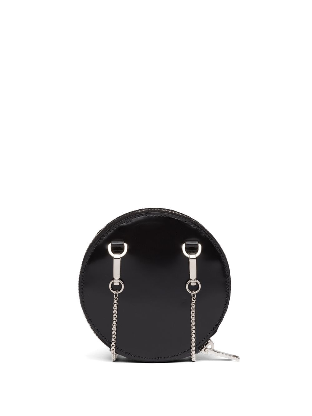 Pra*a mini leather pouch bag