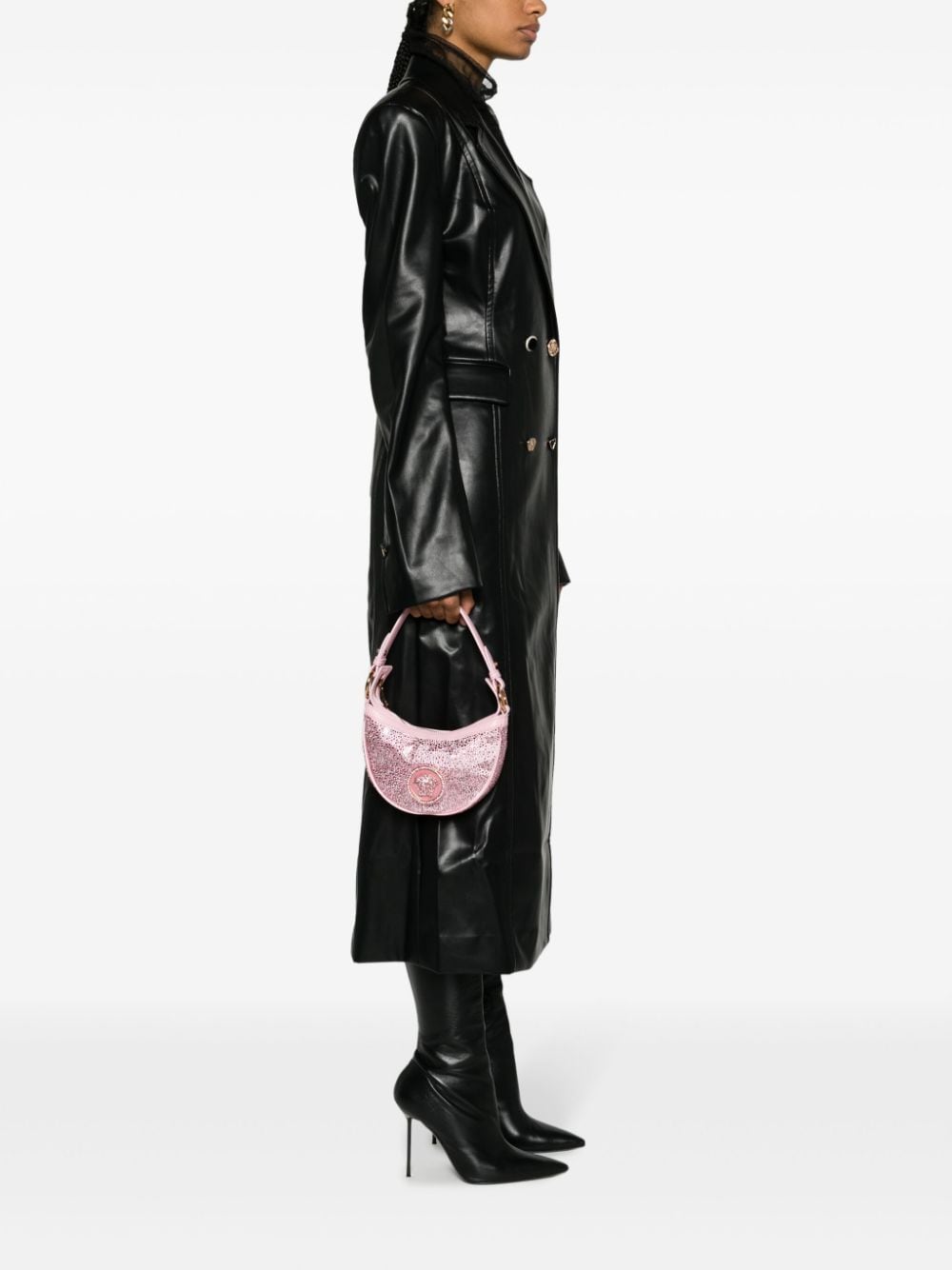 Versace Medusa Head crystal-embellished shoulder bag