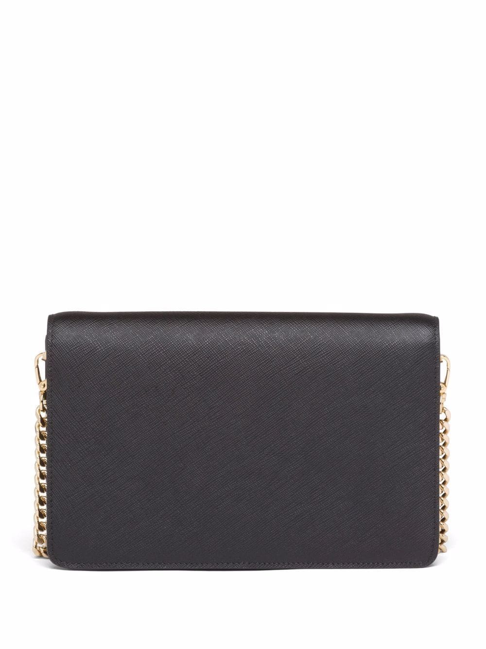 Pra*a triangle logo-plaque crossbody bag