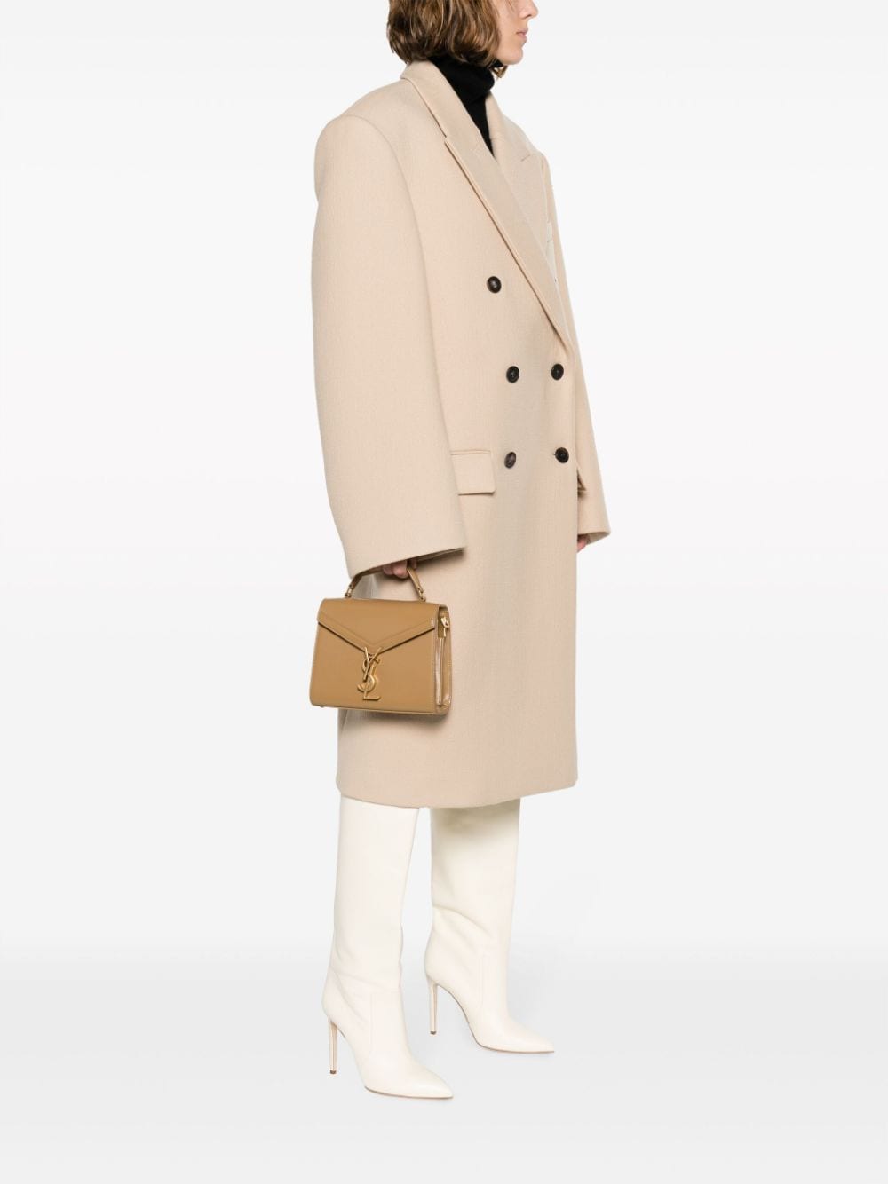 Saint Laurent mini Cassandra leather tote bag