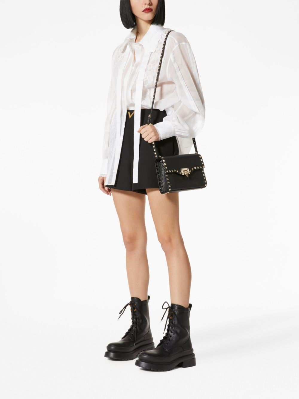 Valentino Garavani small Rockstud leather crossbody bag