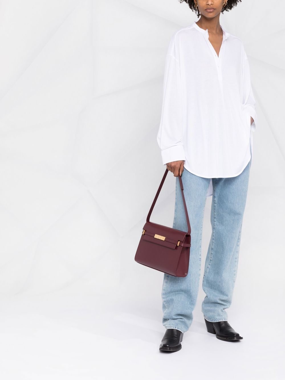 Saint Laurent Manhattan leather shoulder bag