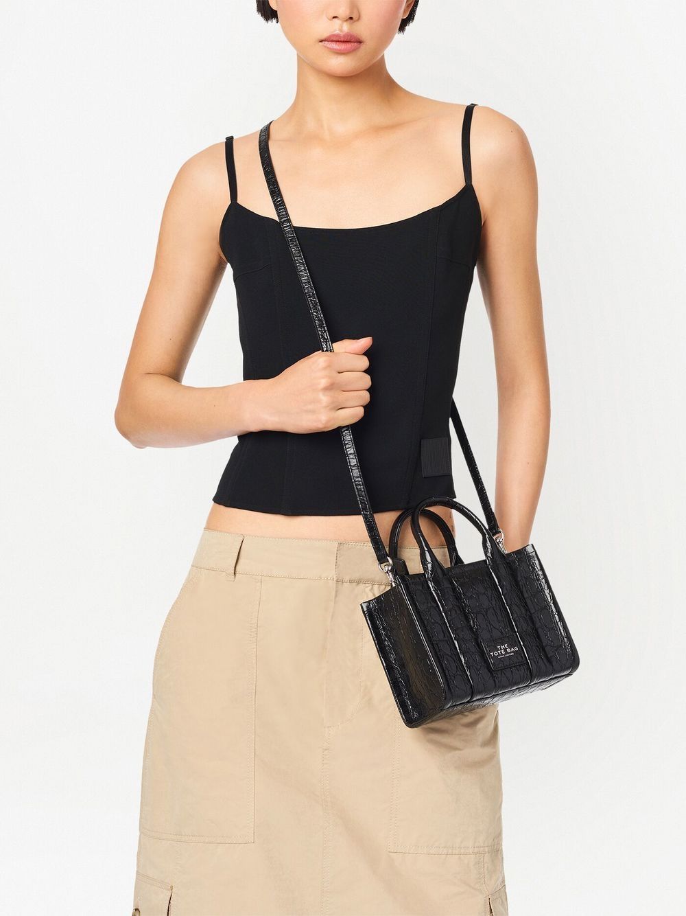 Marc Jacobs The Croc-Embossed Mini Tote bag