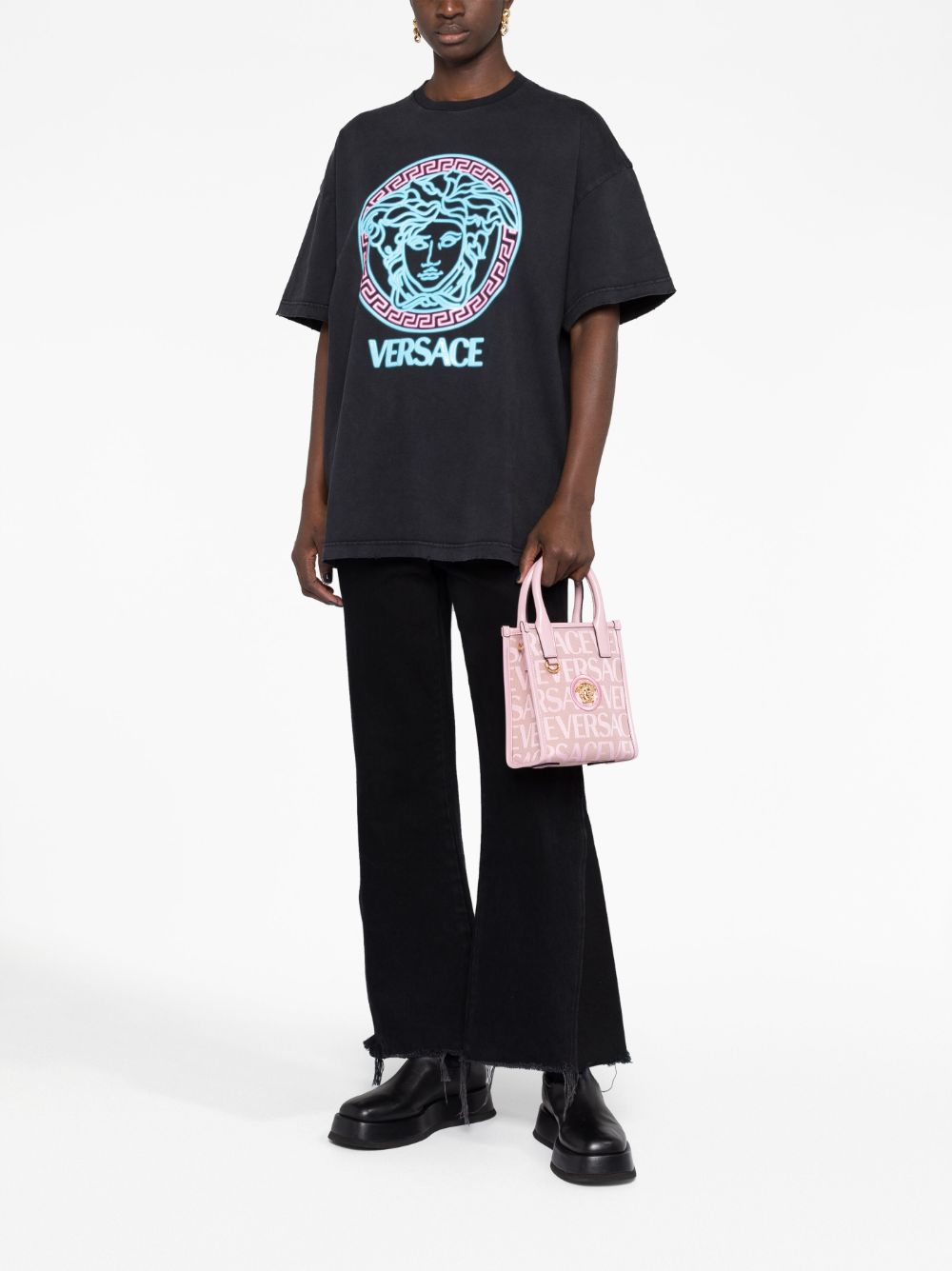 Versace mini Versace Allover-jacquard tote bag