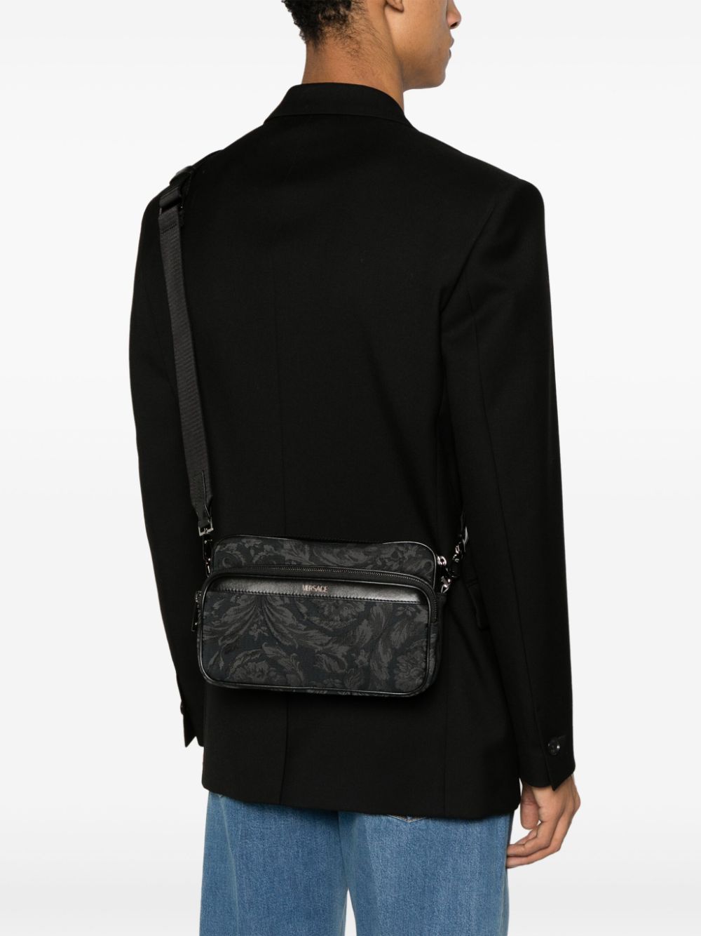 Versace Athena Barocco-print messenger bag