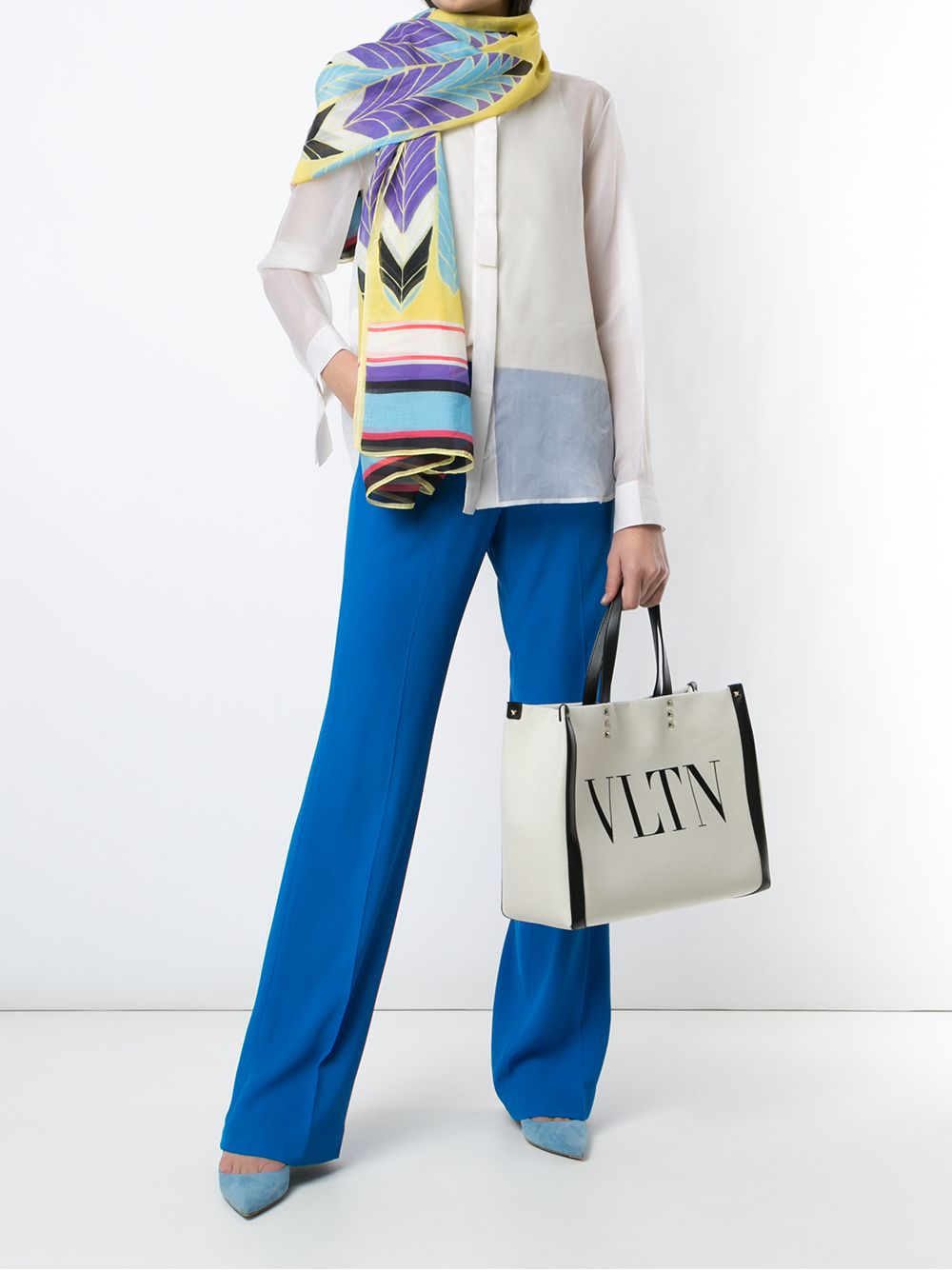 Valentino Garavani VLTN logo canvas tote