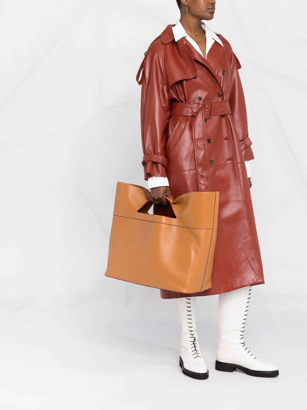 Alexander McQueen The Bow leather tote bag