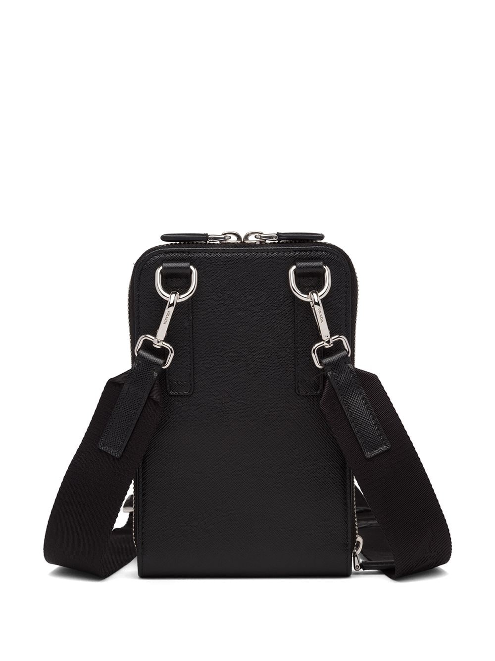 Pra*a triangle logo mini bag