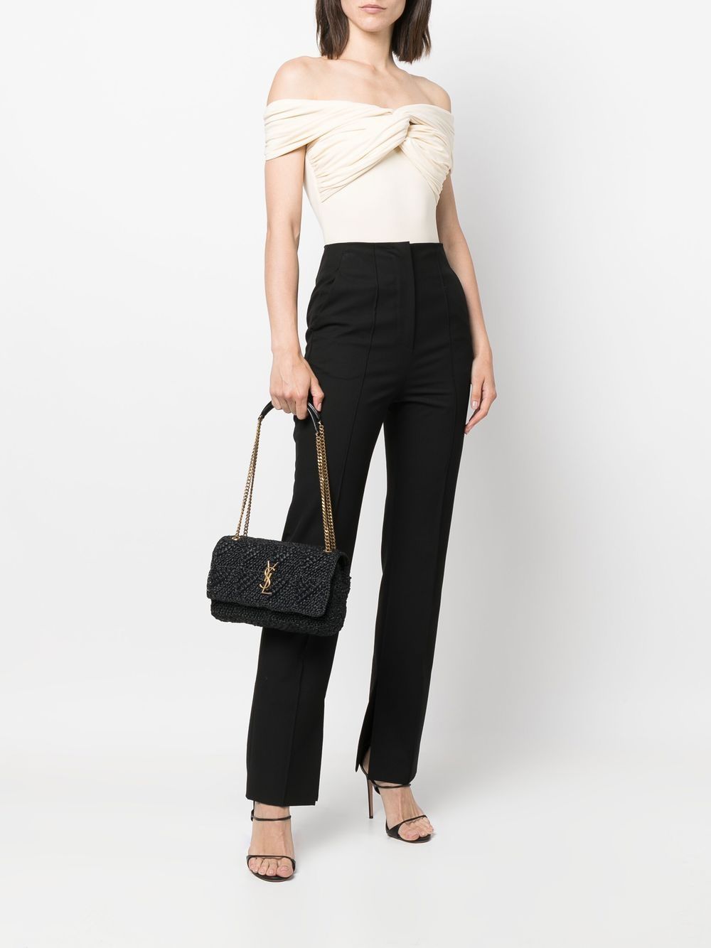 Saint Laurent woven chain strap bag