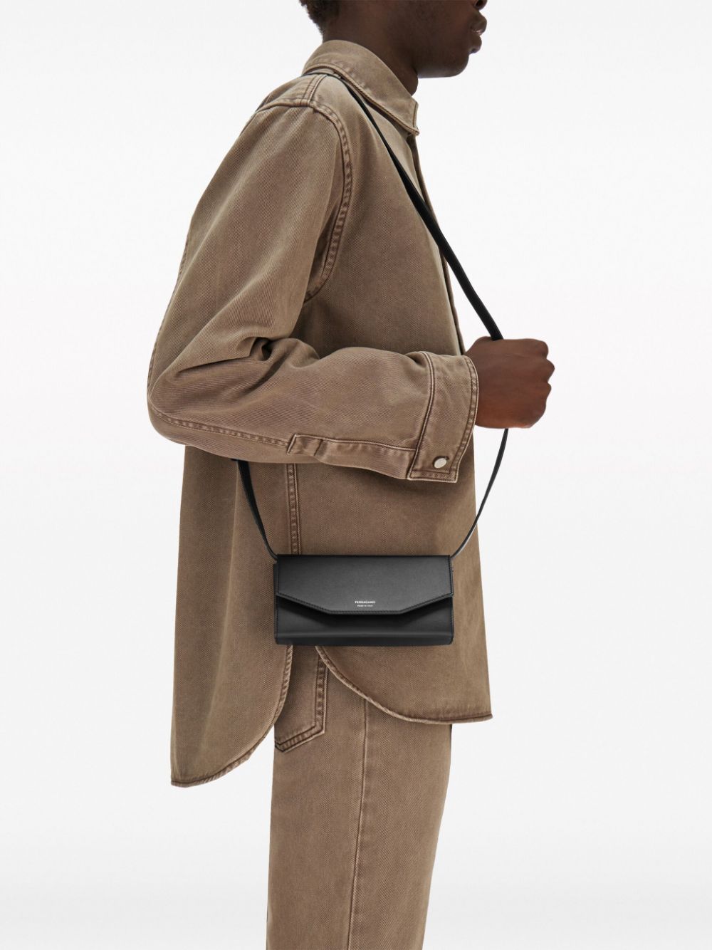 Ferragamo Compact leather crossbody bag
