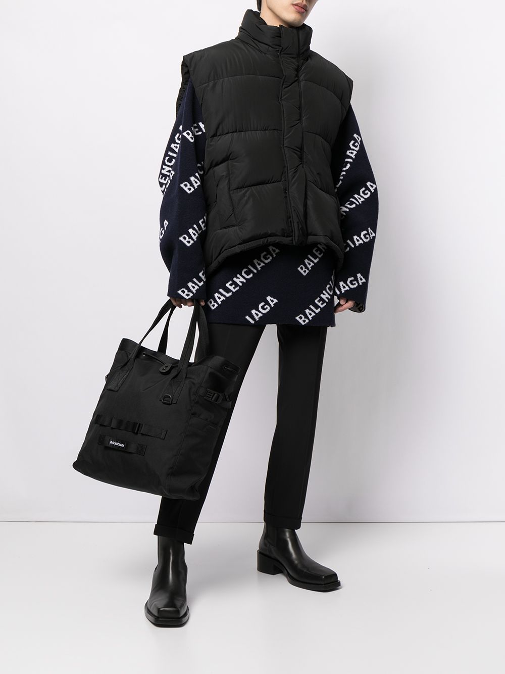 Ba*len*cia*ga medium army tote bag
