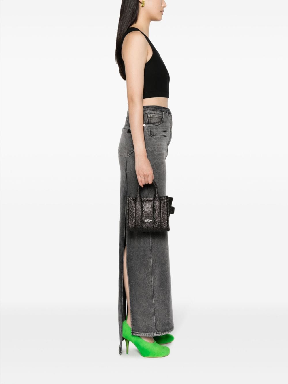 Marc Jacobs mini The Galactic glitter tote bag