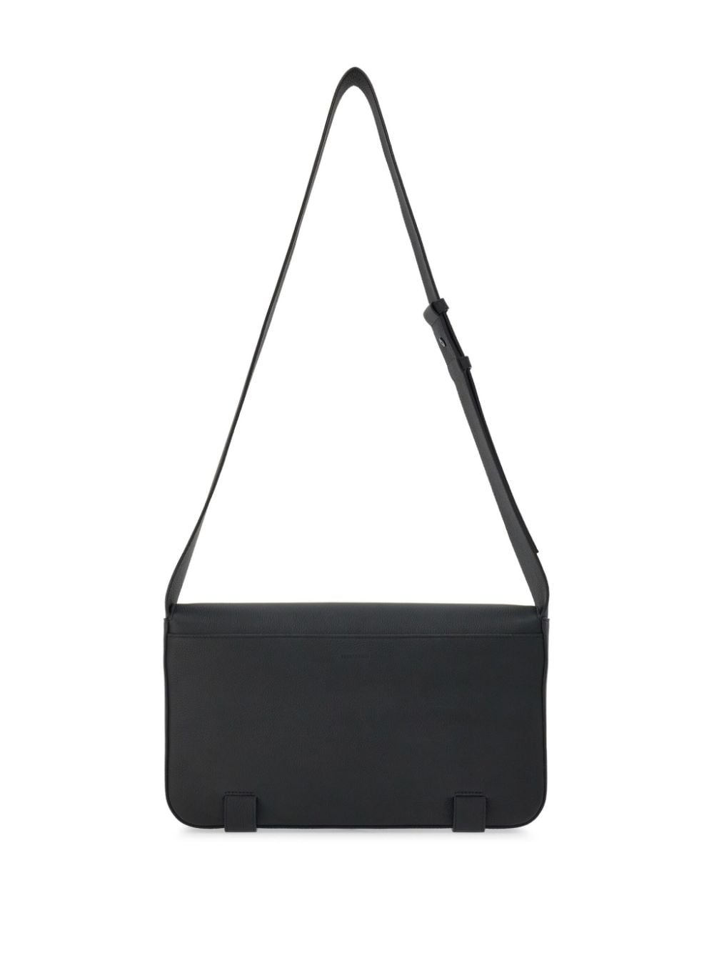 Ferragamo Gancini-plaque leather messenger bag