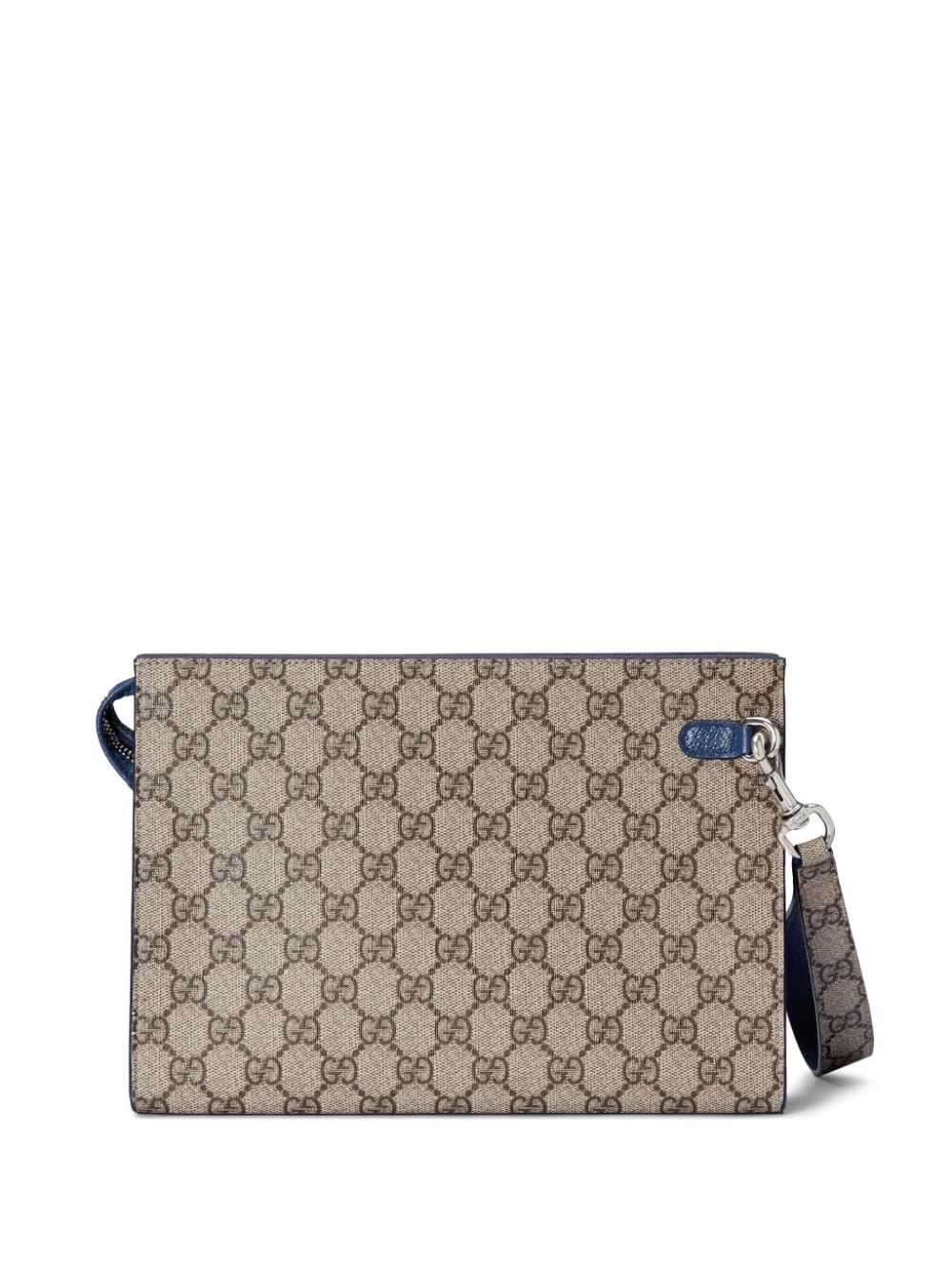 G*u*i gg logo plaque monogrammed clutch bag