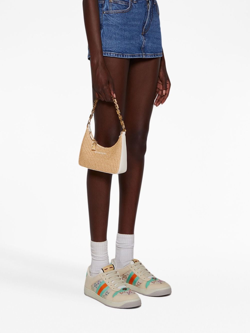 Givenchy Mini Moon interwoven-panel bag