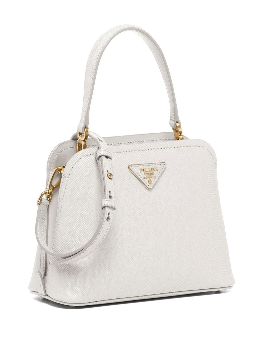 Pra*a small matinée saffiano leather tote bag