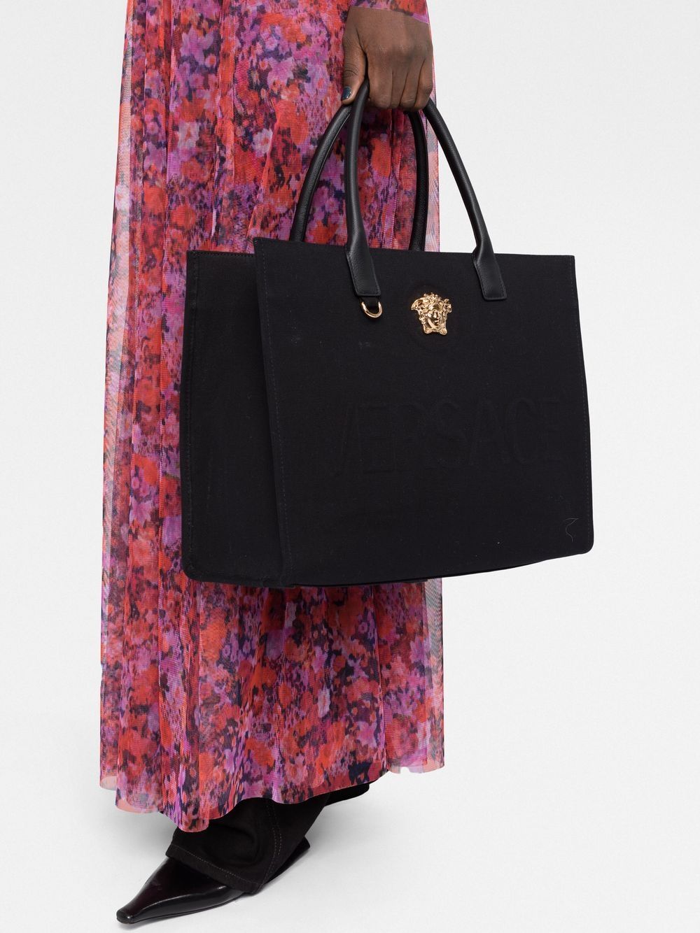 Versace La Medusa canvas tote bag