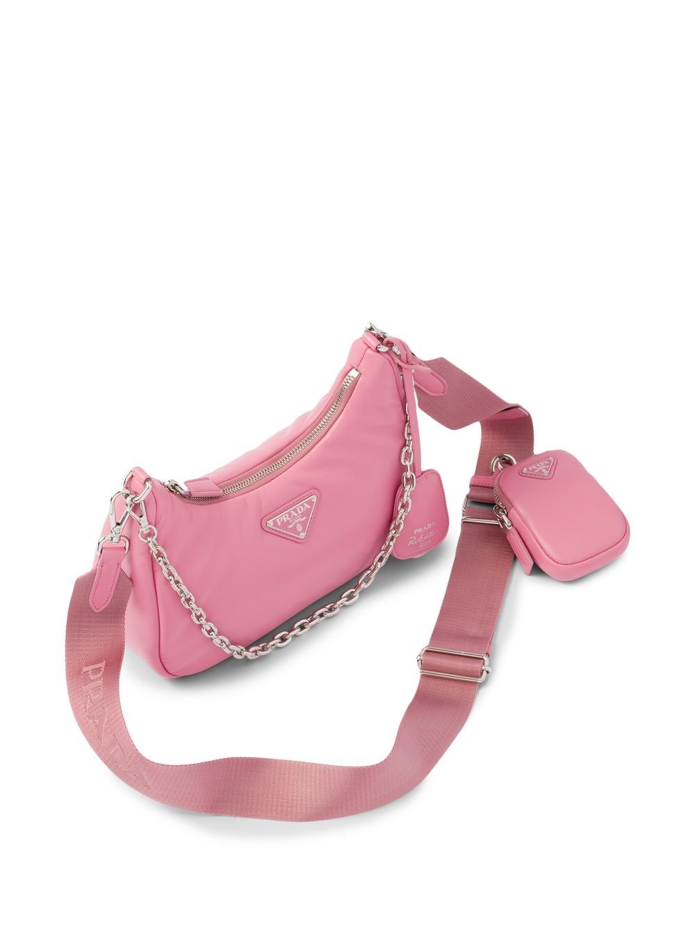 Pra*a re-edition 2005 padded leather shoulder bag