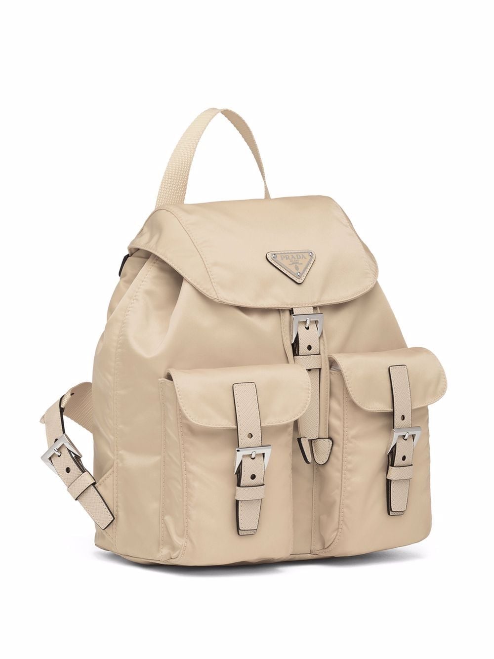 Pra*a small logo-plaque backpack