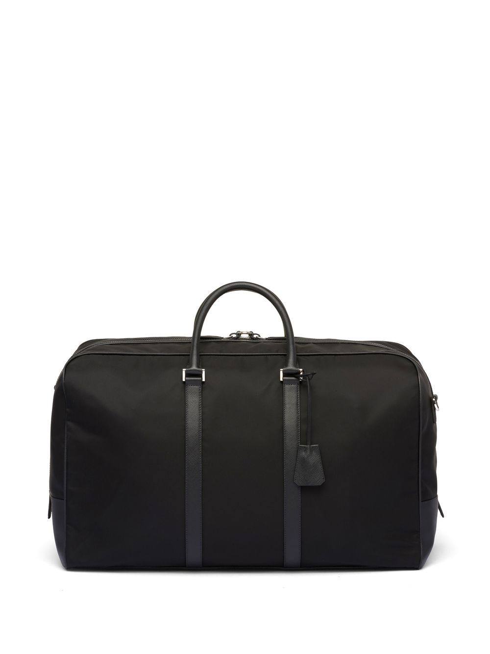 Pra*a logo-patch duffle bag