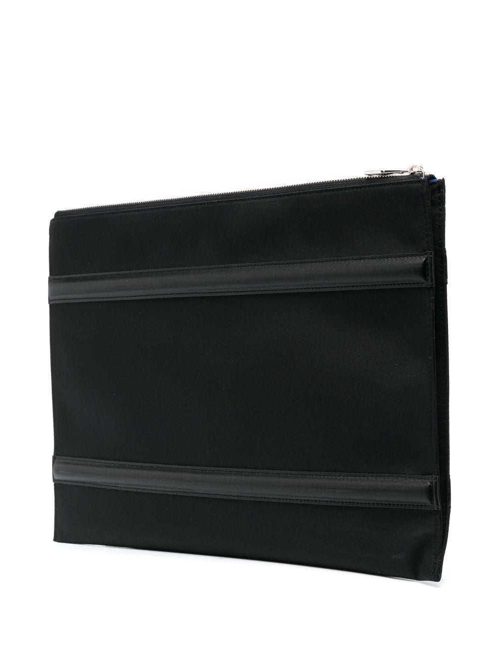 Alexander McQueen Harness logo-print clutch bag